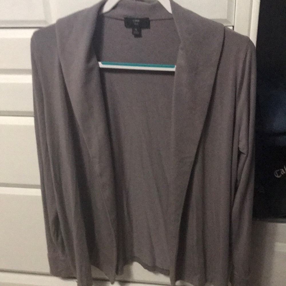 Womans J Crew blazer. Gray. Stretch cotton.